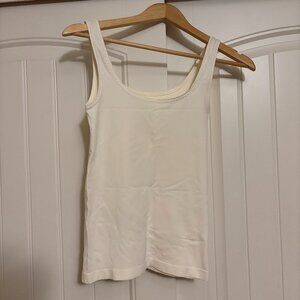 Elie Tahari White Tank Top XS/S Xtra Small/Small Cami Nylon Elastane Blend